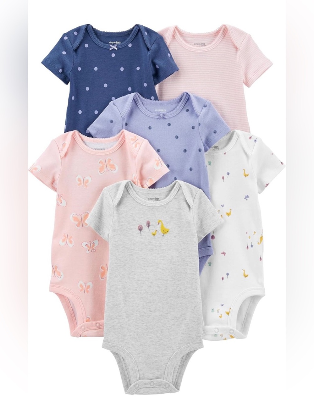 Carter's Baby Girls 6-Pack Onesies